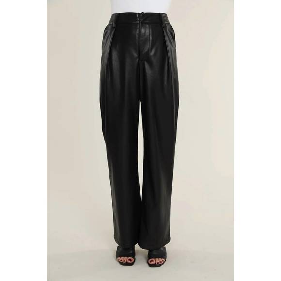 Dolce Cabo - High Waisted Faux Leather Shorts